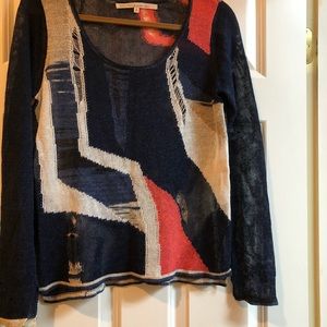 RACHEL ROY ACRYLIC NAVY BLUE LADIES SWEATER